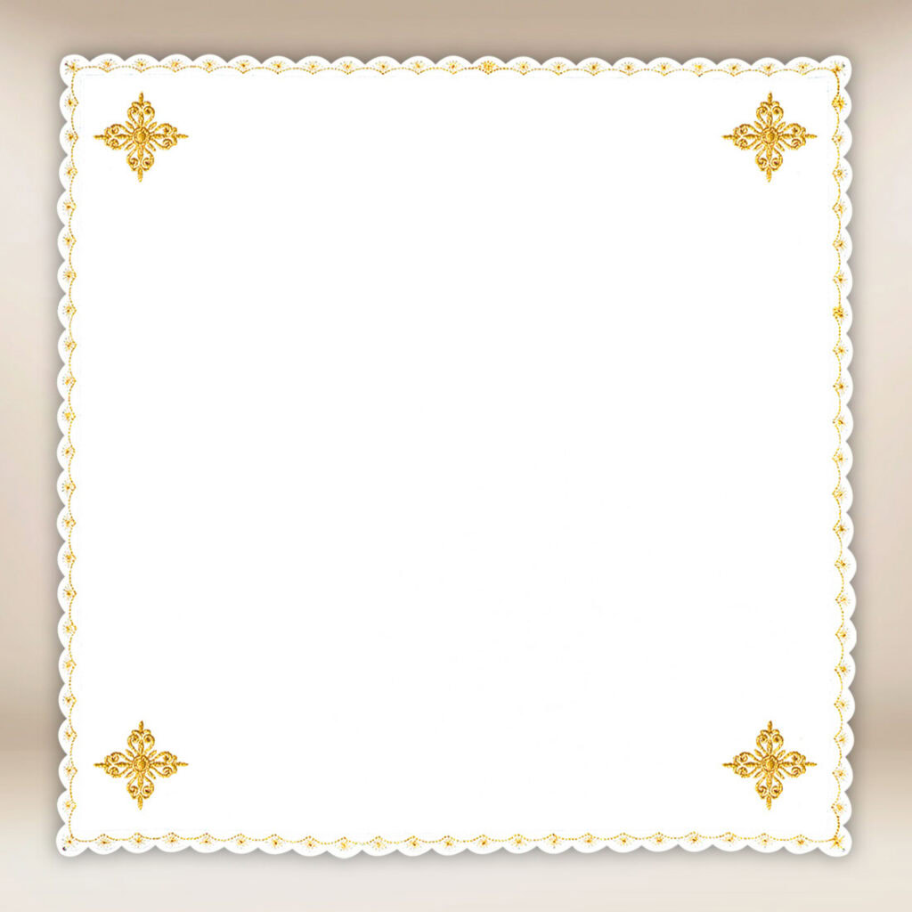 Corporale ricamato oro