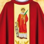 Casula con immagine di san Lorenzo