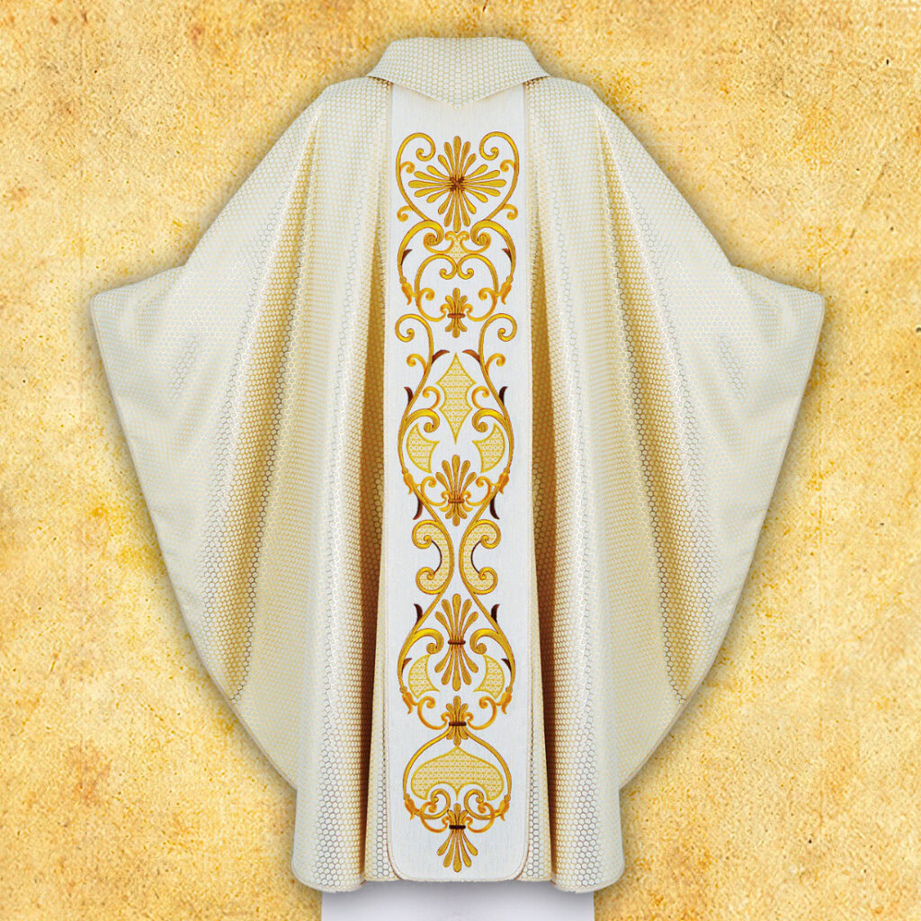 Casula ricamata natalizia