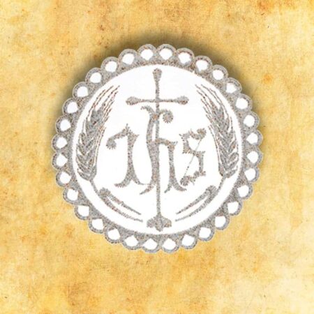 Hostia komunijna haftowana IHS