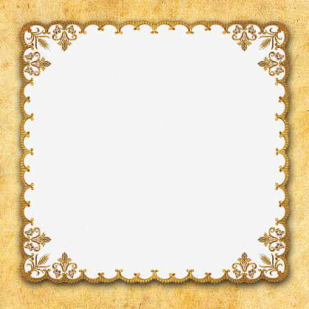 Serwetka haftowana "Italian Gold" 95x95