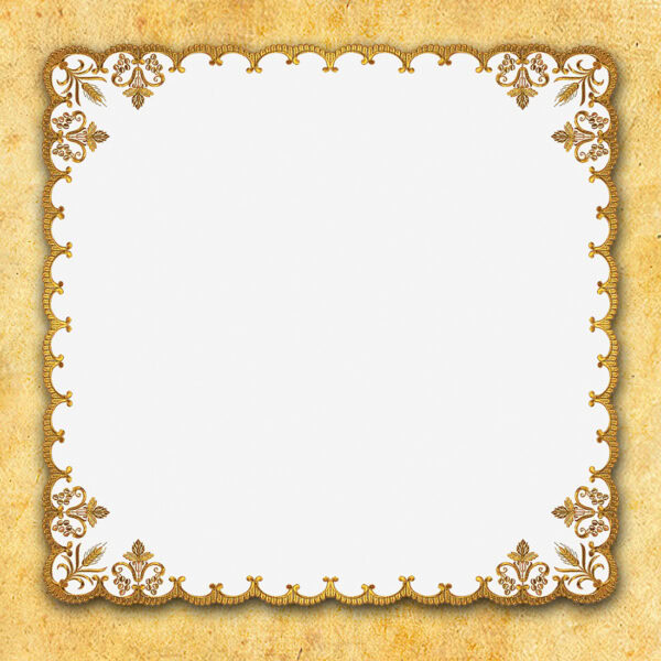 Serwetka haftowana "Italian Gold" 95x95