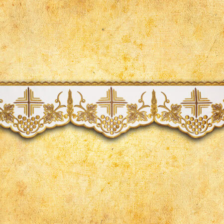 Serwetka haftowana "Złoto Brązowy" 32x32