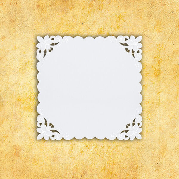 Serwetka haftowana "Biała Lilia" 45x45