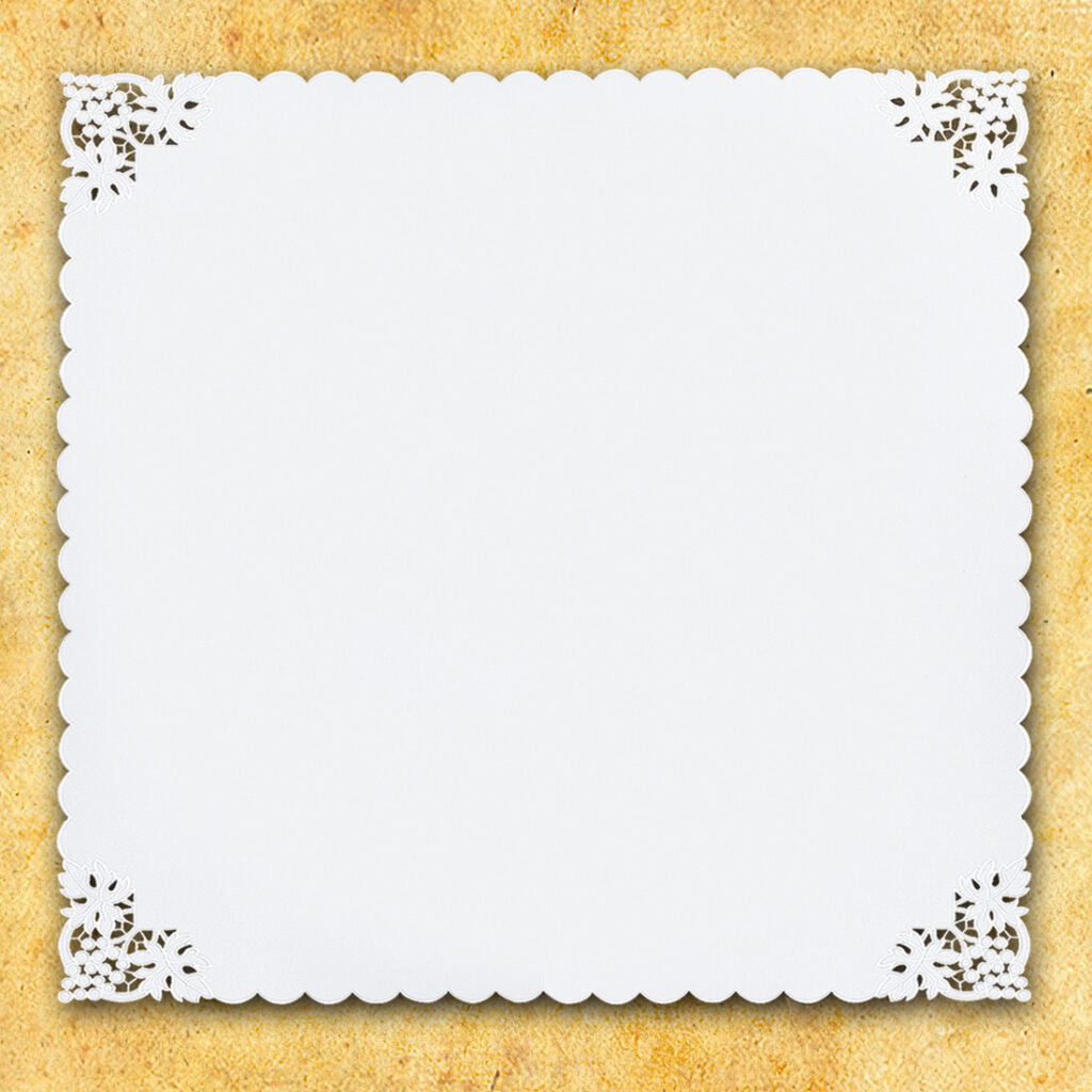 Tovaglietta ricamata 95x95cm