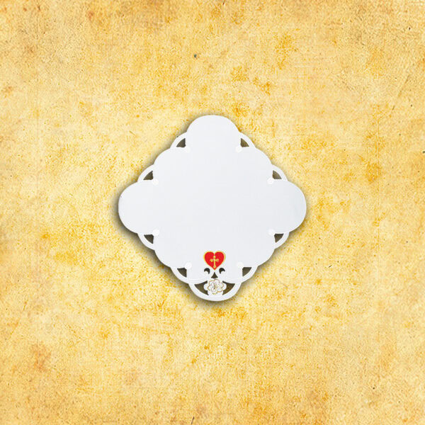 Serwetka haftowana "Serce Jezusa" 32x32