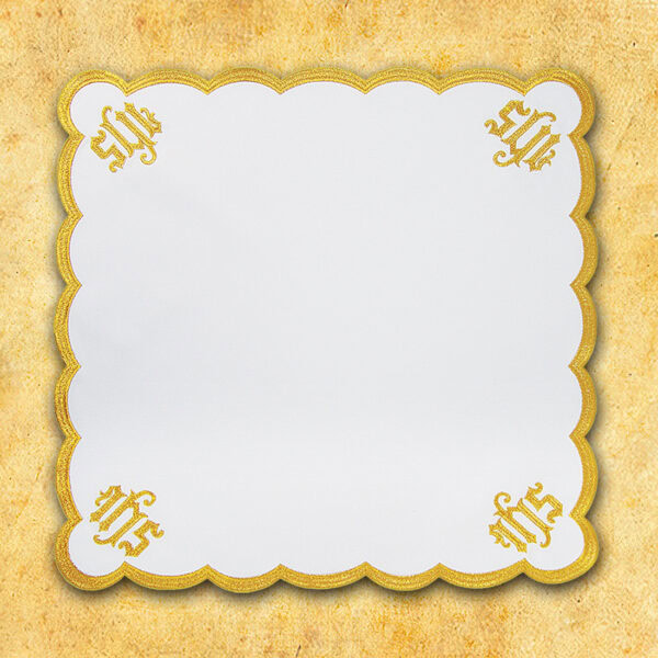 Serwetka haftowana "Katedralny" złota 95x95