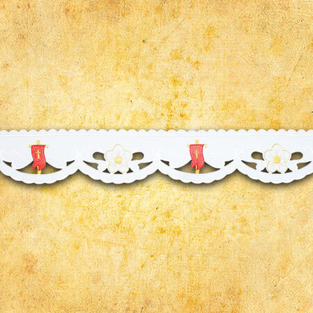 Koronka haftowana "Baranek" szeroka