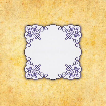 Tovaglietta ricamata viola 45x45