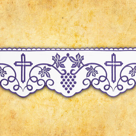 Serwetka haftowana "Fioletowe Winogrono" 45x45