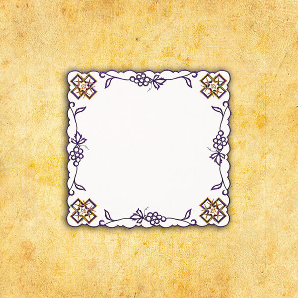 238_3_25 Serwetka haftowana "Krzyże z Cierniami" 45x45