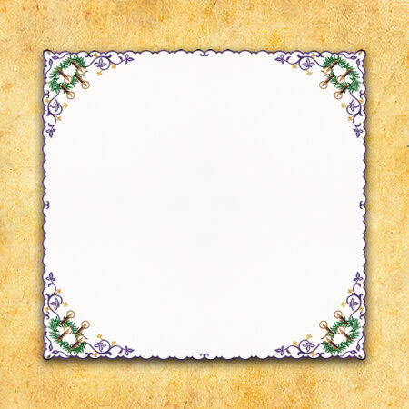 Serwetka haftowana "Adwentowy z Wiankiem" 95x95