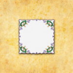 Tovagliolo ricamato dell'Avvento