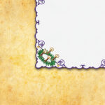 Tovagliolo ricamato dell'Avvento