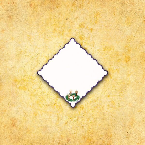 Serwetka haftowana "Adwentowy z Wiankiem" 32x32