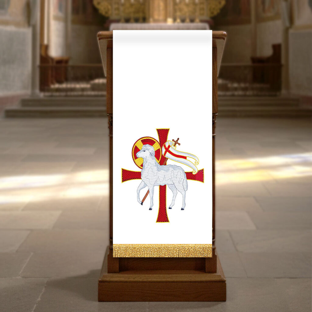 Lettorio ricamato “Agnello”