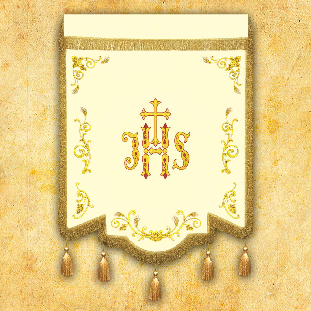 chorągiew kościelna Jezus Miłosierny