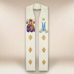 Stola ricamata con l'immagine MB del Perpetuo Soccorso