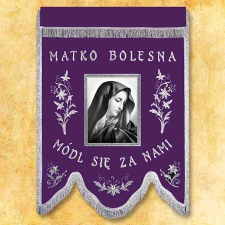 Chorągiew żałobna "Matka Boża"