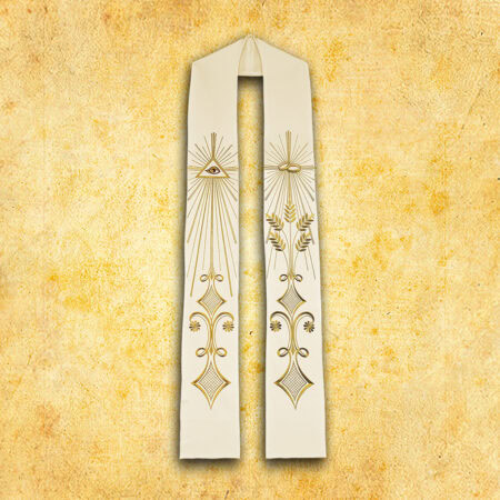 Stuła haftowana ślubna "Co Bóg Złączył"