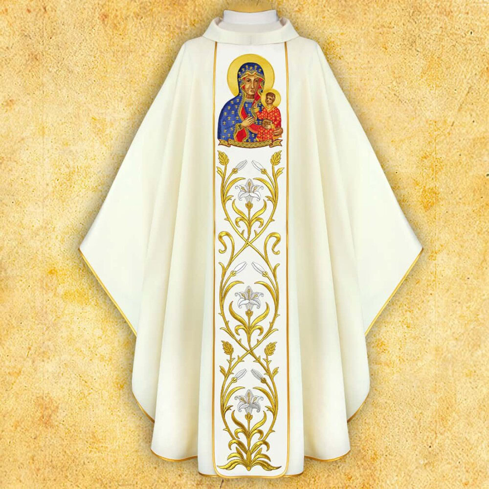 Casula ricamata Madonna di Częstochowa