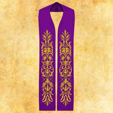 Stuła Haftowana "Kłosy I
 Winogrona"