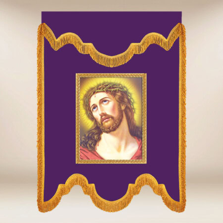 Chorągiew żałobna fioletowa