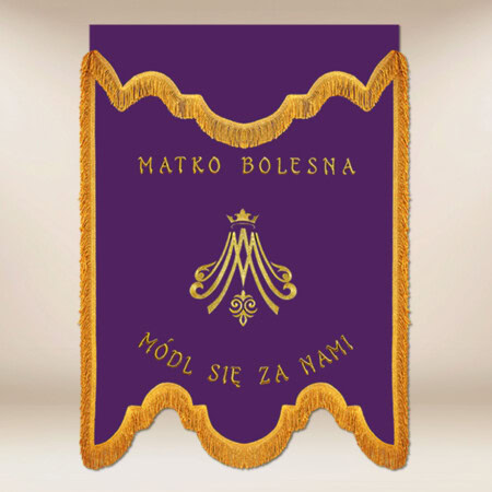 Chorągiew żałobna Matka Bolesna