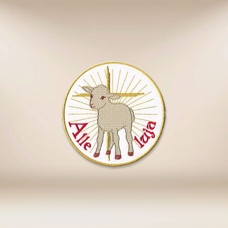 aplikacja haftowana Baranek Alleluja