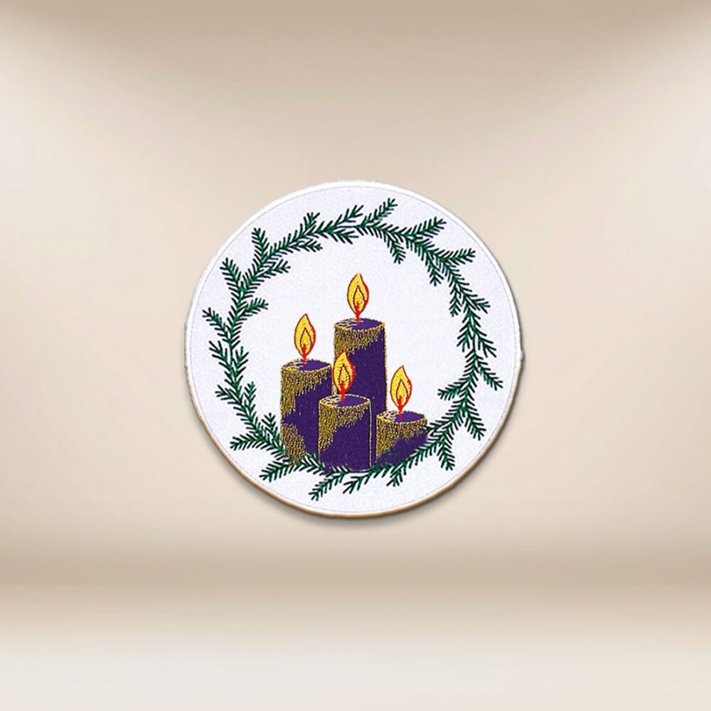 aplikacja haftowana adwentowa