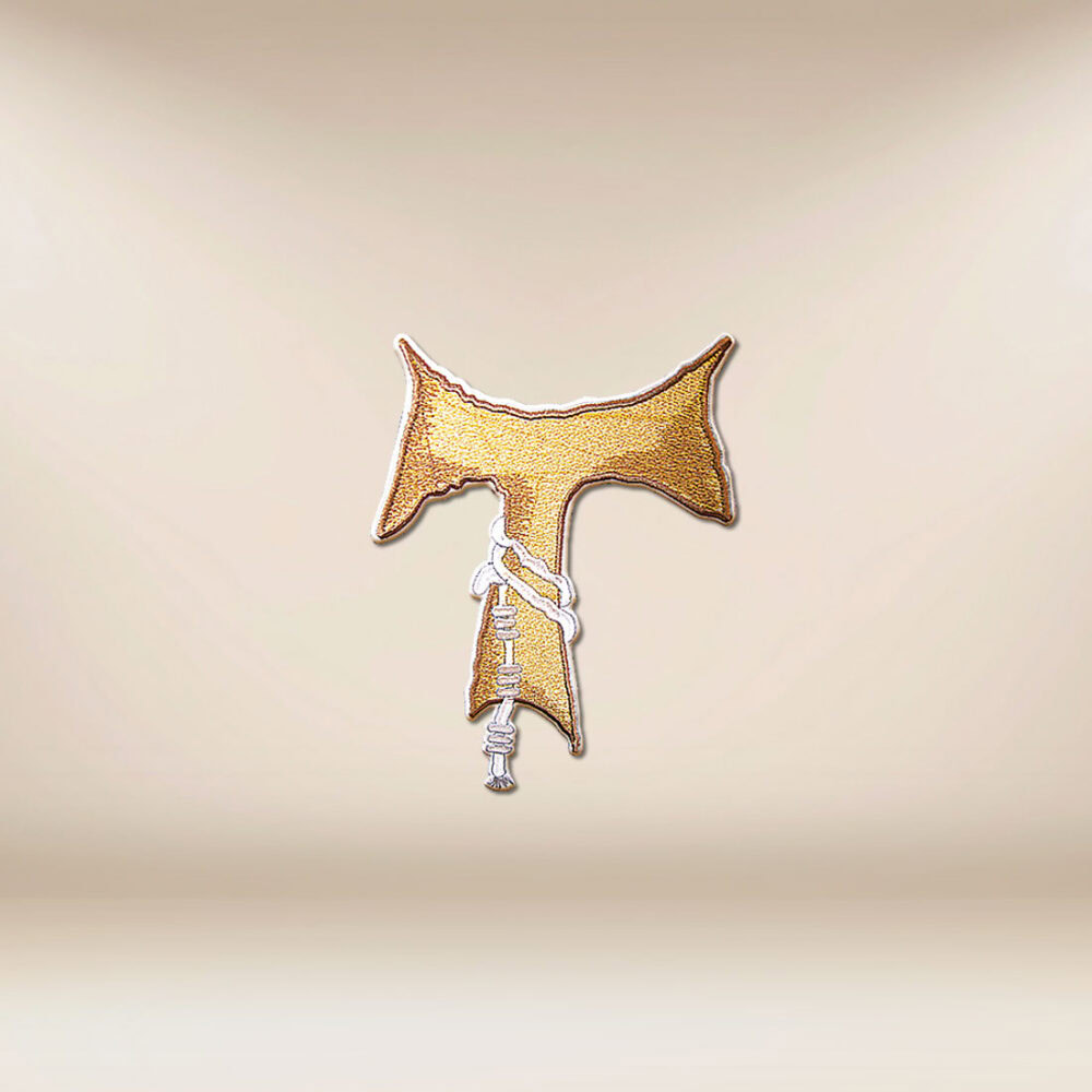 Aplikacja haftowana Franciszkański Krzyż Tau