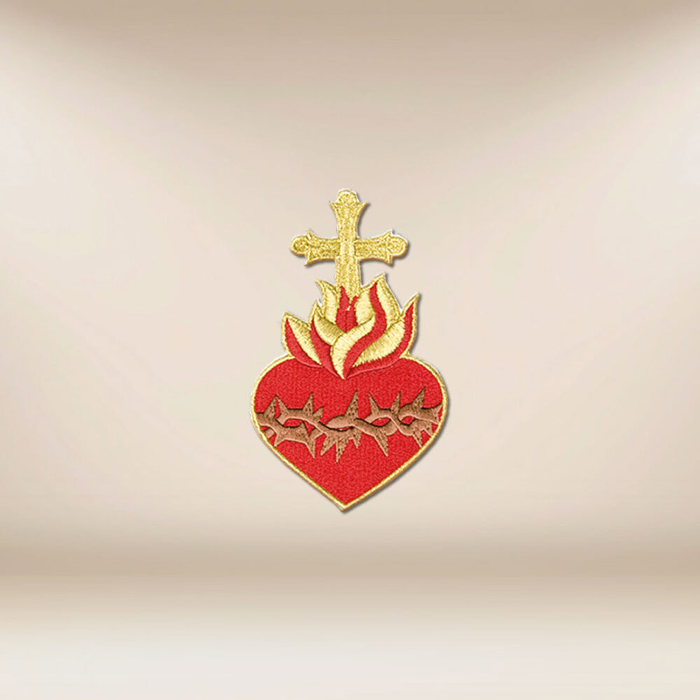 aplikacja haftowana Serce Jezusowe