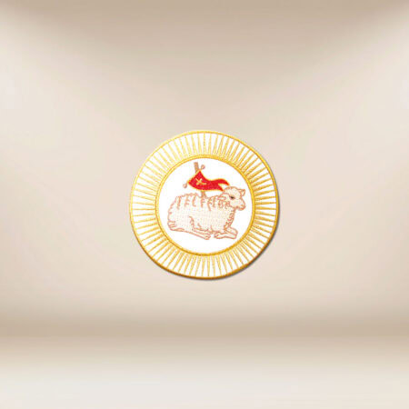 aplikacja haftowana Baranek Paschalny