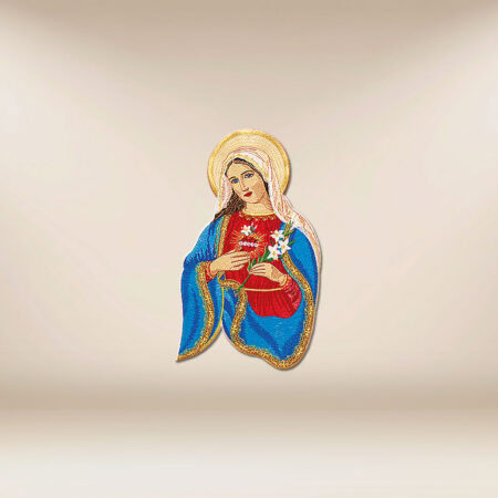 aplikacja haftowana Serce Maryi