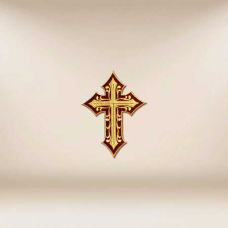 Aplikacja haftowana krzyż