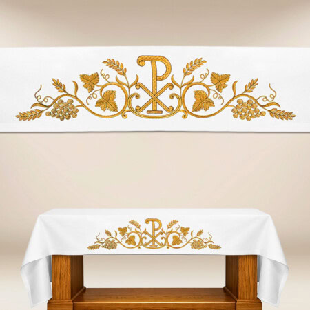 Tovaglia per altare ricamata PX