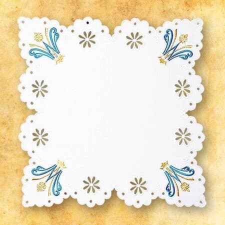 Serwetka haftowana "Maryjny" 45x45