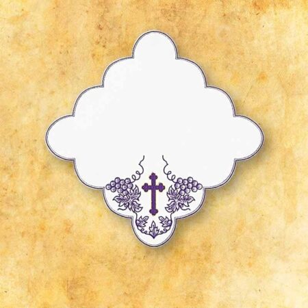 Tovagliolo ricamato per la Quaresima