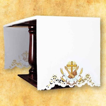 Tovaglia per altare ricamata francescana