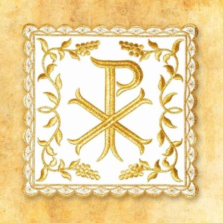 Palka Haftowana Biała Nr 31