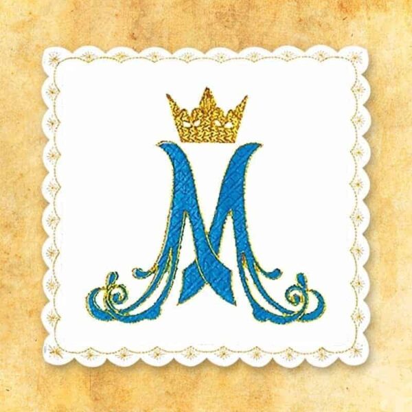 Palka Haftowana Biała Nr 9