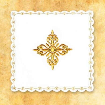 Palka Haftowana Biała Nr 33