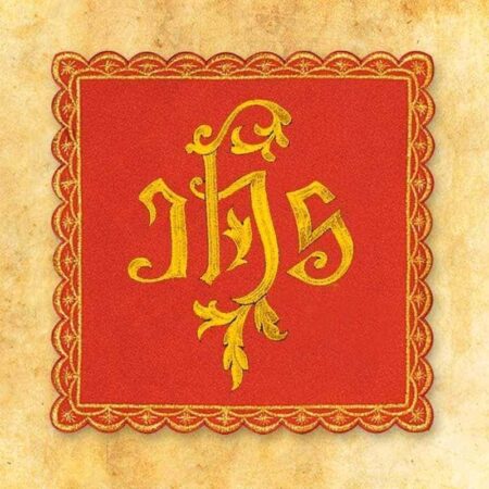 Palka haftowana czerwona nr 6