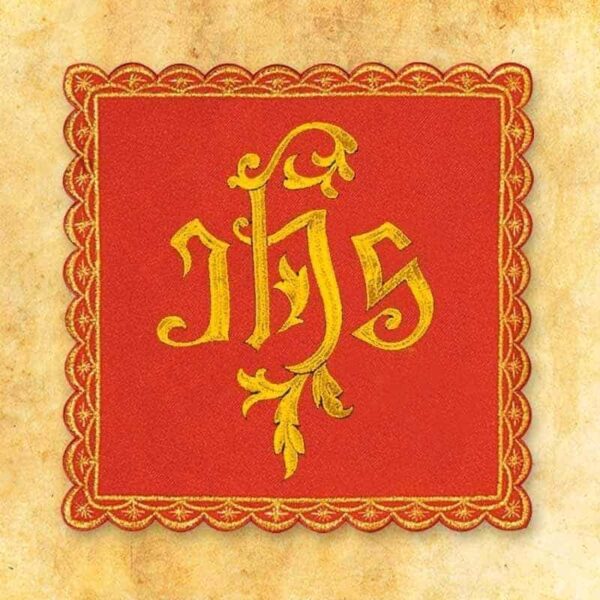 Palka haftowana czerwona nr 6