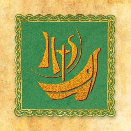 Palka haftowana zielona nr 14