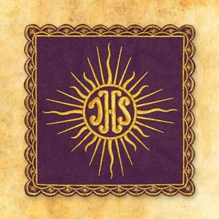 Palka haftowana fioletowa nr 22