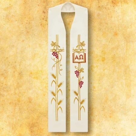 Stuła Haftowana "Alfa Omega"