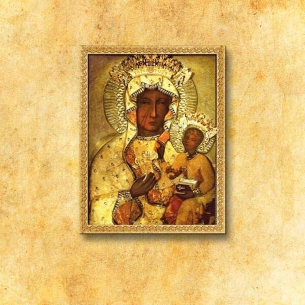 Obraz Na Tkaninie "Mb Królowa
 Polski"