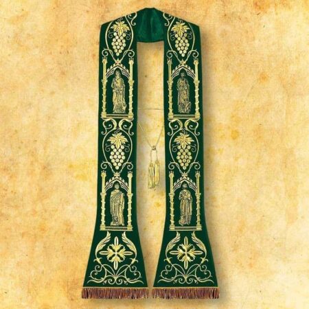 Stuła Haftowana "4 Ewangelistów" Plusz