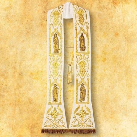 Stuła Haftowana "4 Ewangelistów" Plusz